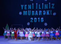 New Year party organized by Azerbaijan Gymnastics Federation. Baku. Azerbaijan, Dec.24, 2015